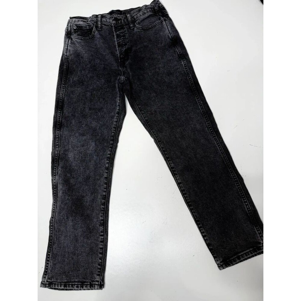 Gap black wash jeans high rise vintage slim size 6 28 short